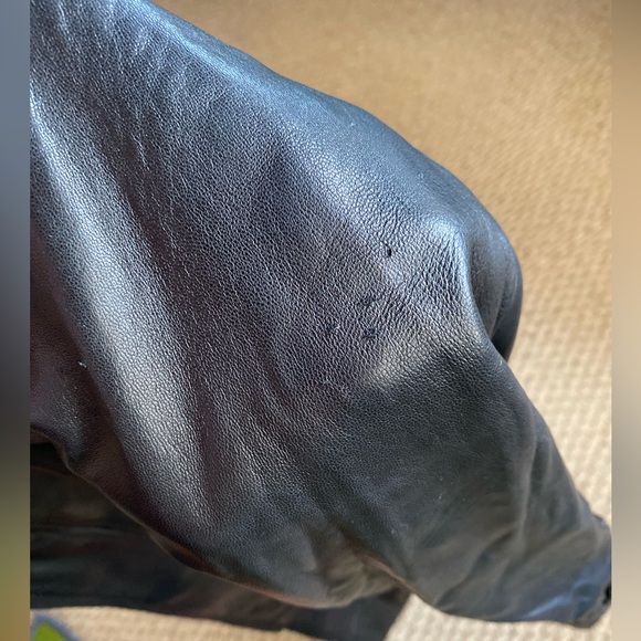 Avanti Black Leather Jacket, M - Picture 11 of 12